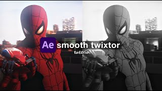 smooth twixtor and velocity  after effects tutorial [upl. by Ateikan550]