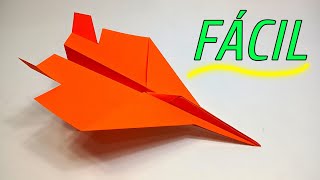 FÁCIL Avión de Papel F15 Cómo hacer un Avión de papel Asombroso [upl. by Ennaillij496]