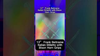 Album Review of 13” Frank Beltrame Italian Stiletto with Bison Horn Grips by Xiu Xiu altpop artpop [upl. by Brice]