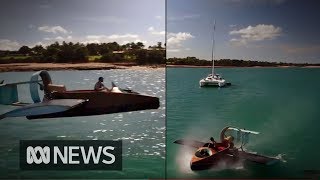 Darwin man stuns locals with a hovercraft built in his carport  ABC News [upl. by Goodman714]