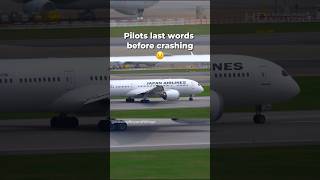 Pilots last words before crashing😥 planes aviation flight avgeeks airlines pilot shorts [upl. by Aicilaf]