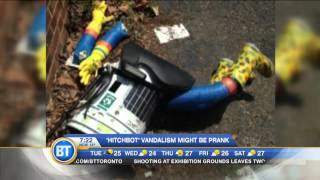 Canadianmade hitchBOT gets killed in Philadelphia over the weekend [upl. by Wurtz]