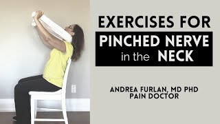 064 Exercises for pinched nerve in the neck Cervical Radiculopathy and neck pain relief [upl. by Ahsurej]