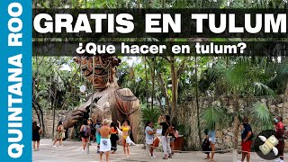 5 Cosas que Hacer GRATIS en Tulum 🌴 [upl. by Nrevel]