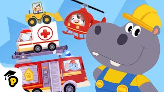 Helikopter Raceauto amp meer  Voertuigen voor Kinderen  KinderfilmpjesDrPanda TotoTime Nederlands [upl. by Mailiw]