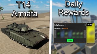 NEW T14 ARMATA amp DAILY REWARDS ARE COMING TO WAR TYCOON [upl. by Primrose]