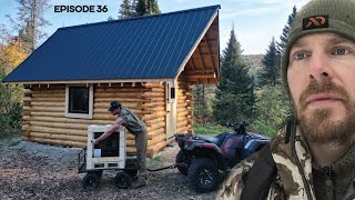 Log Cabin Build on OffGrid Homestead EP36 STOVE ARRIVES [upl. by Hegarty]