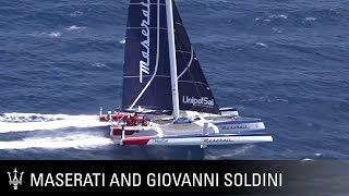 Giovanni Soldini introducing the new Maserati Multi 70 trimaran [upl. by Lexa]