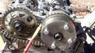 How to assemble engine VVTi Toyota Part 30 Timing chain setup and installation [upl. by Navis399]