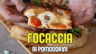 La focaccia con più POMODORINI mai fatta 🍅  PRONTA IN POCHE ORE [upl. by Raknahs]