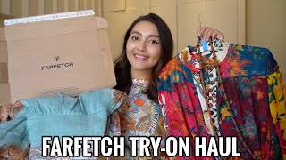 HUGE FARFETCH READYTOWEAR HAUL  ZIMMERMANN ALEMAIS SANDRO  FEMININE SUMMER STYLE 2023 [upl. by Onibas]