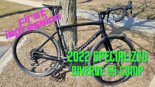 2022 Specialized Diverge Comp E5 First Impressions from a Clydesdale [upl. by Milburr]