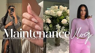 BEAUTY MAINTENANCE VLOG  SELF CARE  MASSAGE  FACIAL  HAIR  NAILS amp MORE ALLYIAHSFACE VLOGS [upl. by Karlyn907]