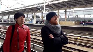 Bullet train passing through Koriyama station  jump to 058 [upl. by Kobi]