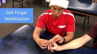 Self Finger Mobilization  Jammed Finger [upl. by Ahsiki]