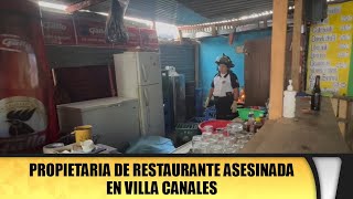 Propietaria de restaurante asesinada en Villa Canales [upl. by Sivart]