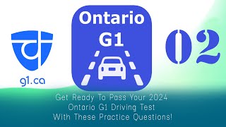 2024 G1 DRIVING TEST Practice All Exam Questions For Ontario G1 Test02 [upl. by Cleary]