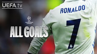 CRISTIANO RONALDO ALL UCL GOALS [upl. by Orgell422]