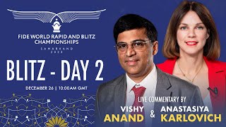 Blitz  Day 2  FIDE World Rapid amp Blitz 2023 [upl. by Zephaniah]