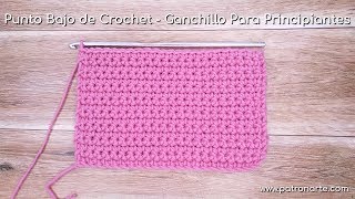 Punto Bajo de Crochet  Ganchillo Para Principiantes Paso a Paso Muy Detallado  Aprender Crochet [upl. by Mariano]