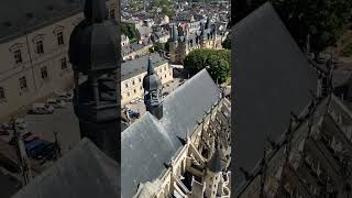 Nevers à vos pieds du haut de la cathedrale  un panorama à couper le souffle sur la vieille ville [upl. by Alidia]