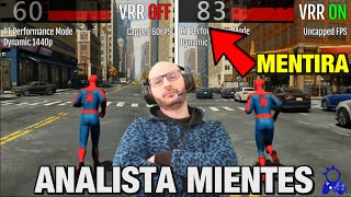 ANALISTA DE BITS CAMBIA EL NOMBRE DE TU CANAL A IGNORANTE DE BITS  MIENTES CON EL VRR DE PS5 [upl. by Aronow]