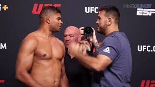 Alistar Overeem vs Augusto Sakai staredown  UFC on ESPN 34 faceoff [upl. by Map]