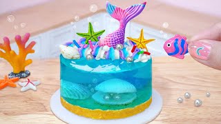 Fresh Miniature Ocean Mermaid Jelly Cake Decorating Idea for Summer 🍉 Miniature Jello Cake Recipe [upl. by Hegarty]