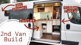 VAN TOUR  SelfBuilt Ram Promaster Van Conversion  Tiny Home in a Camper Van  LampK SEIMS 2021 [upl. by Aicemaj]