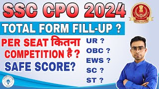 SSC CPO 2024 Tier 1 Safe Score  Expected Cut off Cpo total forms  Cpo 2024 strategy [upl. by Ibmat]