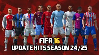 FIFA 16 PC FIP 71  UPDATE KITS amp TRANSFER SEASON 2425 [upl. by Esilenna]