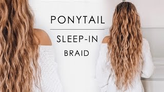 Sleepin Ponytail Beachy Waves Hair Tutorial  Shonagh Scott [upl. by Alokin]