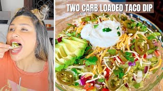 Make 2 CARB TACO DIP in 15 MINUTES This Keto Low Carb Taco Dip Recipe is SO GOOD [upl. by Elmina]