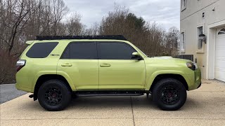 Westcott Designs Roof Rack INSTALLED 2022 Toyota 4Runner TRD Pro in Lime Rush [upl. by Orvil501]