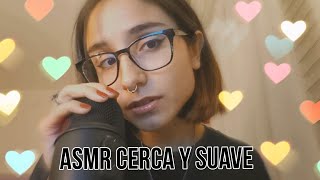 ASMR ESPAÑOL muy suavecito y cerquita mouth sounds inaudible visuales tapping [upl. by Moorefield]