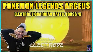 Pokemon Legends Arceus Electrode Guardian Battle  Boss Fight 4  pokemonlegendsarceus [upl. by Anawad433]