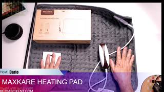 Review MaxKare Electric Heating Pad with Auto Shut Off [upl. by Salvay]