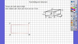 ruimtefiguren tekenen h8 4kbl [upl. by Llewen820]
