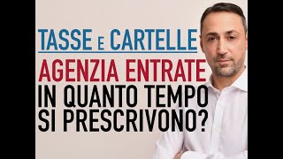 Agenzia Entrate Riscossione In quanto tempo scatta la prescrizione delle Cartelle [upl. by Ymaral]