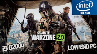 Call Of Duty Warzone 20 Intel HD 520 Low End PC [upl. by Silverstein]