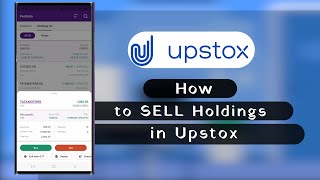 How to Sell Holdings in Upstox  How to Sell Shares in Upstox [upl. by Etnahs422]