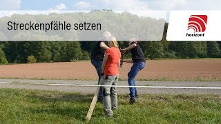 Weidezaun  Zaunpfähle setzen Festzaun [upl. by Proudlove]