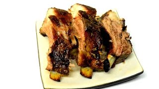 BBQ  JUICY PORK LOIN BABY BACK RIBS  with chinese 5 spice seasoning [upl. by Asiuqram]