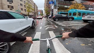 Rainy day delivery in NYC  Fixed Gear [upl. by Arber59]