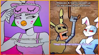 The Animatronics Are Annoyed by Montys Snoring  FNAF Animation Meme TikTok V5 [upl. by Noiemad]