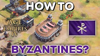 How to play Byzantines Fast Aggression in Season 6 AOE4 [upl. by Anyahc236]