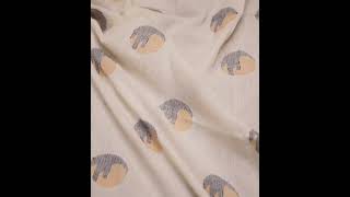 ABSTRACT CREAM JAMDANI PURE COTTON 100 GSM HANDWOVEN FABRIC [upl. by Gabrielli]