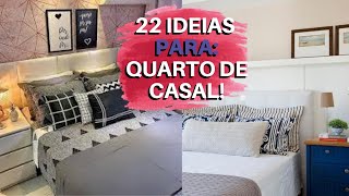 QUARTO DE CASAL PEQUENO e DECORADO  35 IDEIAS DE QUARTOS DE CASAL DO SIMPLES ATÉ O MAIS MODERNO [upl. by Vento]