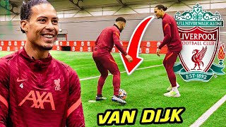 I TRAINED WITH LIVERPOOL FC FIRST TEAM  VIRGIL VAN DIJK AND ANDY ROBERTSON 🤩🔥 [upl. by Minni]