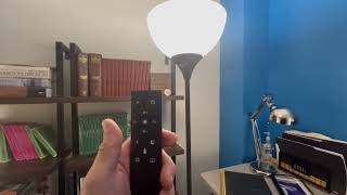 PESRAE Floor Lamp Remote Control with Stpeless Color Temperatures and Brightness Torchiere lamp [upl. by Cilka]